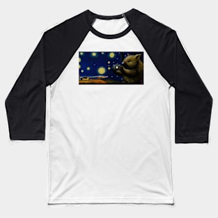 Wombat stary nights Baseball T-Shirt